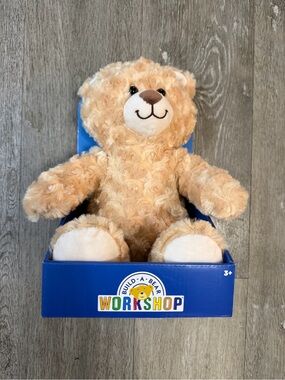 Build-A-Bear Cream and White Plush Teddy Bear